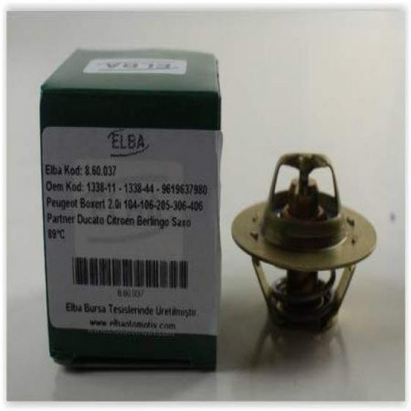 ELBA 860037-TERMOSTAT 88C R11-FLASH-R9-R19 DZL-LGN 93-01 -KNG-DUCATO-P106-P30P405-XANTIA