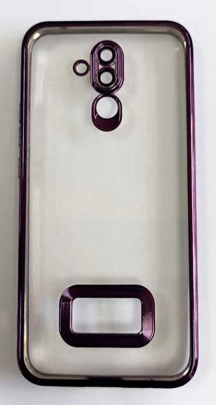 Huawei Mate 20 Lite Uyumlu Yumuşak Şeffaf Lazer Kenarlı Kılıf - Resim 5