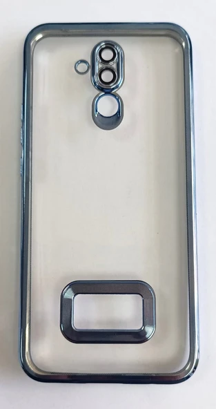 Huawei Mate 20 Lite Uyumlu Yumuşak Şeffaf Lazer Kenarlı Kılıf - Resim 3