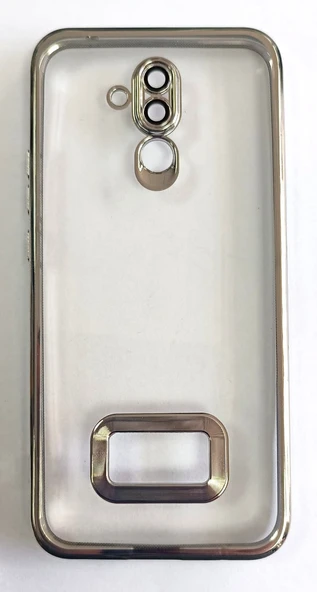 Huawei Mate 20 Lite Uyumlu Yumuşak Şeffaf Lazer Kenarlı Kılıf - Resim 2