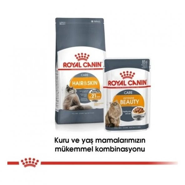 Royal Canin Hair and Skin Care 2 kg Hassas Deri Sahibi Kediler için Mama - 3