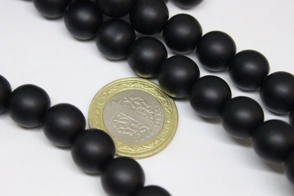 Onix (Oniks) Taşı Mat YARIM Dizi 12mm (18cm uzunluğundadır) ürün görseli