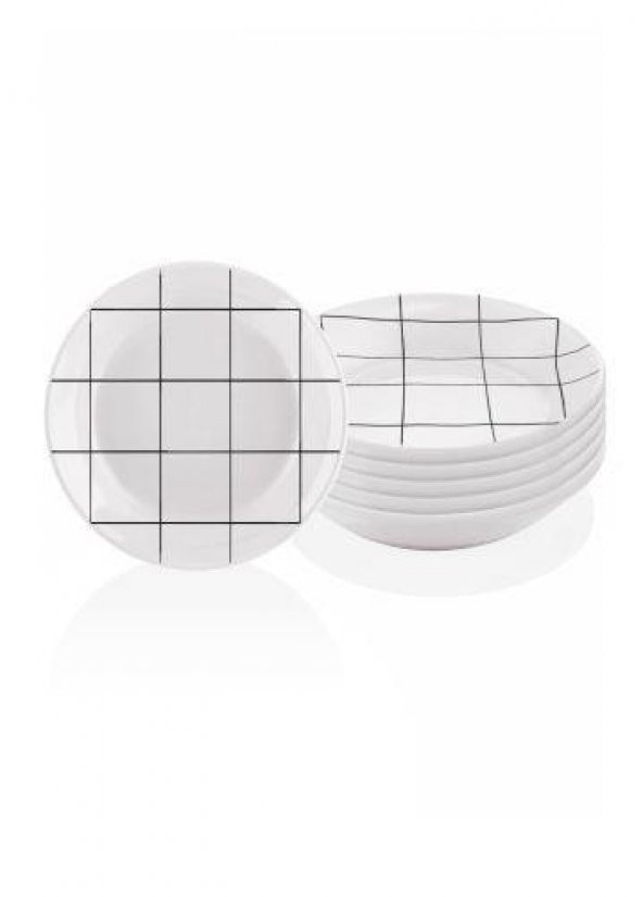 The Mia Daily Tunes Yemek Tabağı - 6lı Set 20 Cm DLY005