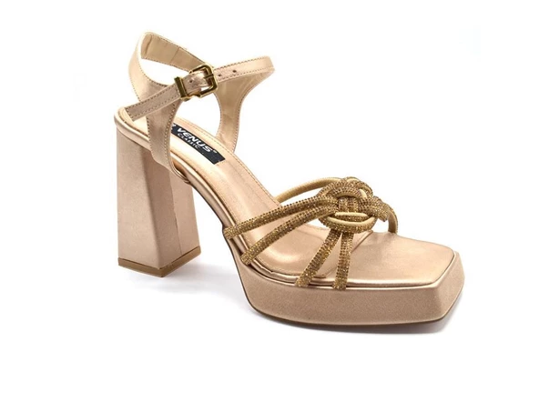 VENÜS 23101321Y PLATFORM TOPUK TAŞLI ABİYE KADIN SANDALET - 2