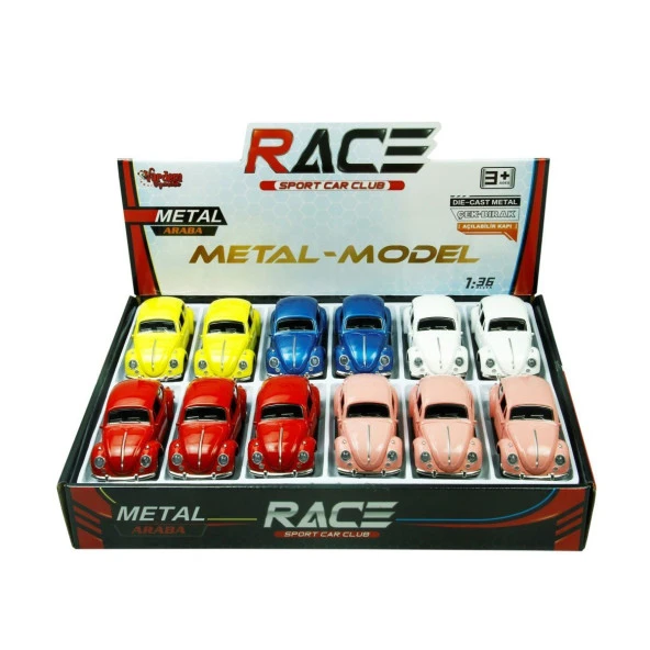 TIN-80131-12 Çek Bırak 1:36 DieCast Araba -1 adet stokta olan gönderilir