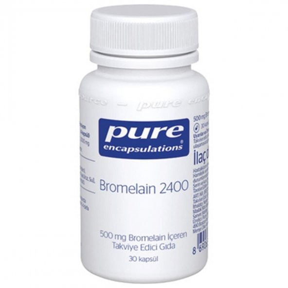 Pure Bromelain 500 Mg 30 Kapsül