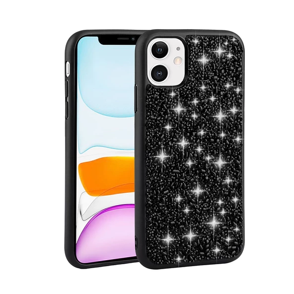 Vendas iPhone 11 Uyumlu Linea Serisi Parlak Taşlı Tasarımlı Magic Fashion Kılıf