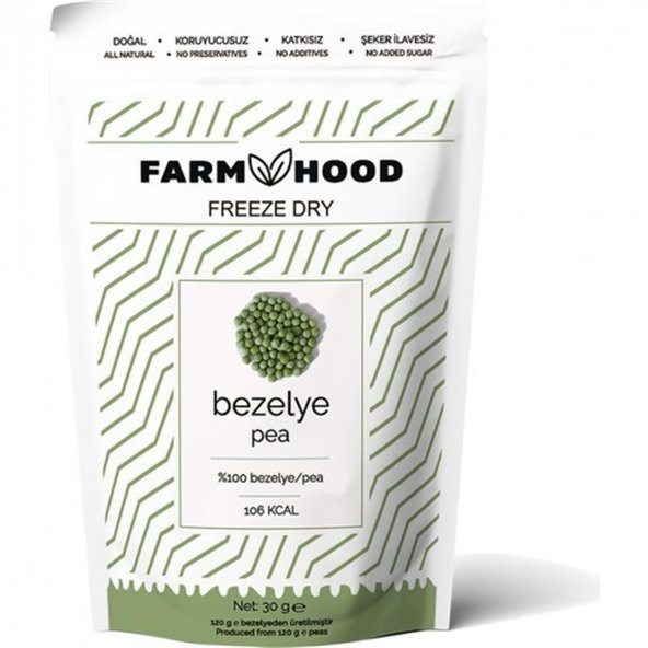 Farm Hood Freeze Dry Bezelye Cipsi 120 Gr