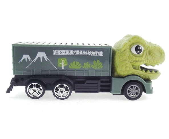Sürtmeli T-Rex Kafalı Mini Konteynır Tır - 4