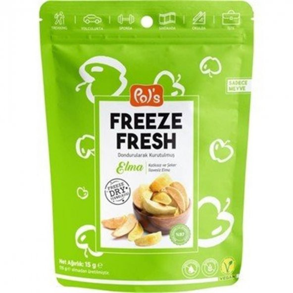 Pols Freeze Fresh Dilim Elma 15 Gr