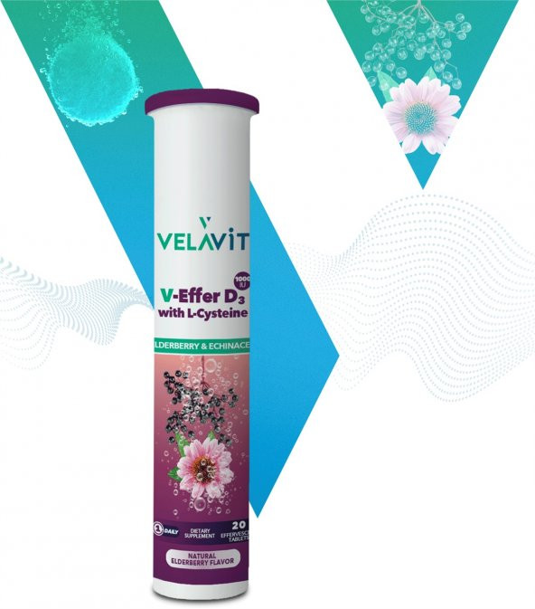 Velavit Effer D3 With L-Cysteine 20 Effervesan Tab