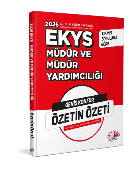 Editör 2026 MEB EKYS Müdür ve Yardımcılığı Özetin Özeti Editör Yayınları ürün görseli 1