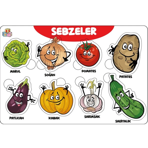 Eğitici Yapboz Sebzeler İlk Puzzlem