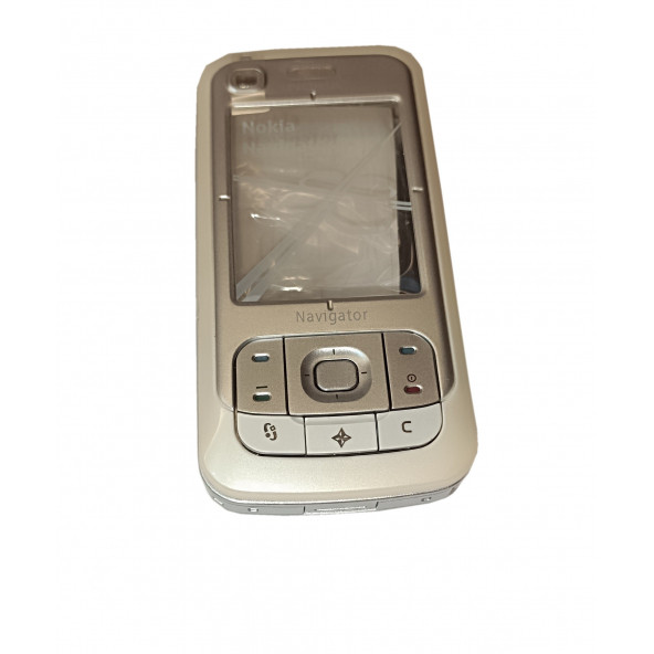 Nokia 6110N Full Kasa Kapak Tuş Takımı 6110N Uyumlu Beyaz Renk Orta Kasa Ön Kapak Arka Kapak - 2
