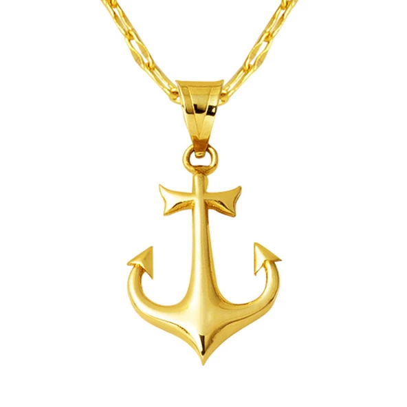 Deniz Çapası 14 Ayar Altın Kolye ürün görseli