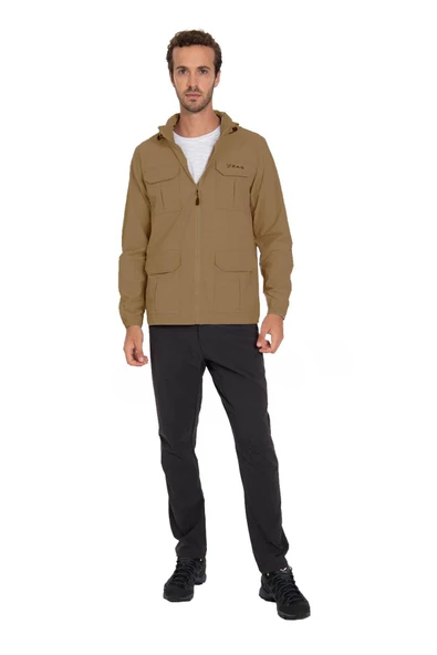 2AS Safari Erkek Outdoor Kahve Rüzgarlık Ceket - 2