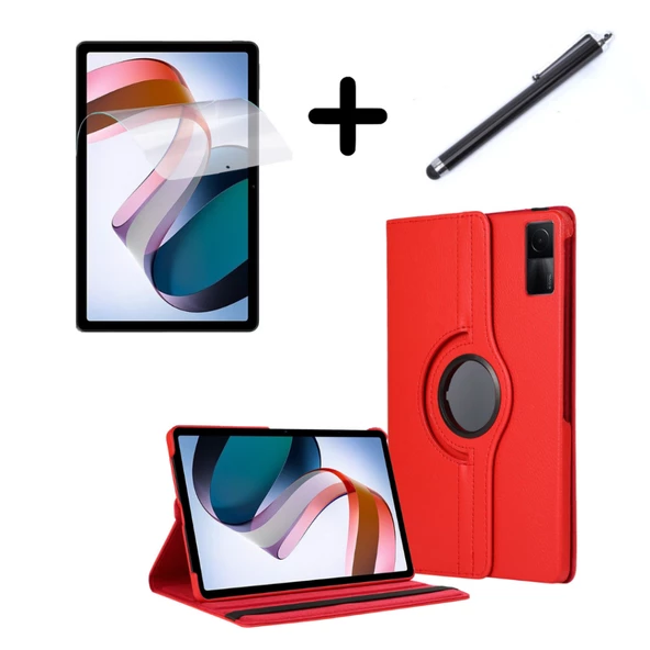 Honor Pad 8 12 inç Kılıf Dönen Tablet Kilifi Ekran Koruyucu+Kalem - 7