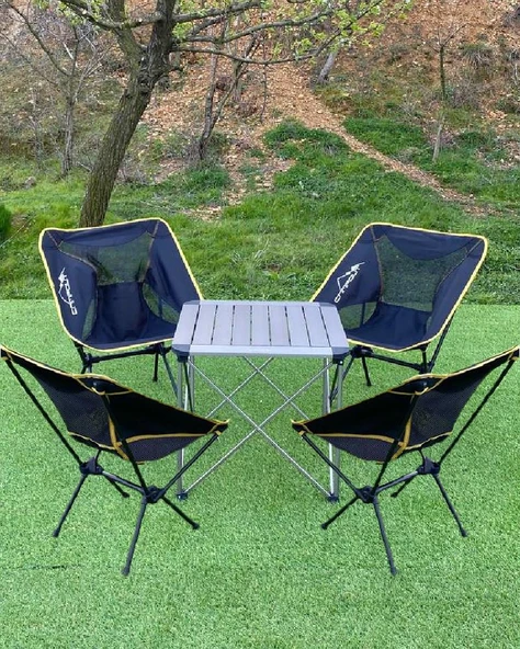 KÜÇÜK MASA + 4 PRATİK SANDALYE SET