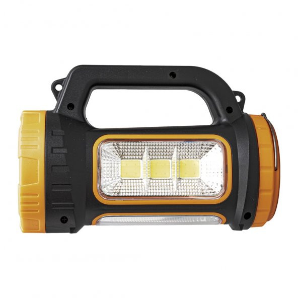 POWERMASTER MH-818A ŞARJLI + SOLAR 5 MODLU ÇOK FONKSİYONLU 3W+15W IŞILDAK EL FENERİ - 2