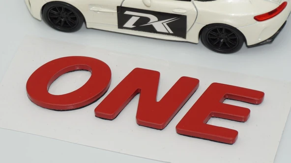 DK Tuning ONE Bagaj Kırmızı Yazı Logo Arma Mini Cooper İle Uyumlu - 4