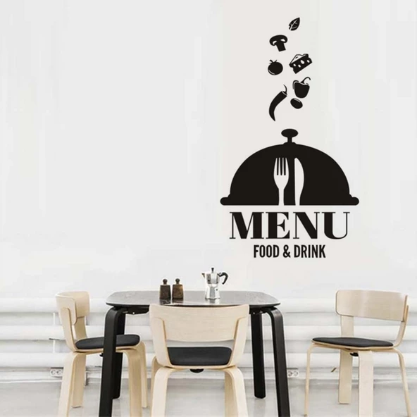 Restoran Yemekhaneler Dekorasyonu İçin Dekoratif Sticker Çıkartma