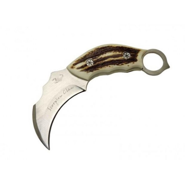 BİL-TEK SHOP Outdoor Kemik Karambit Akrep 099 15,5 CM - 3