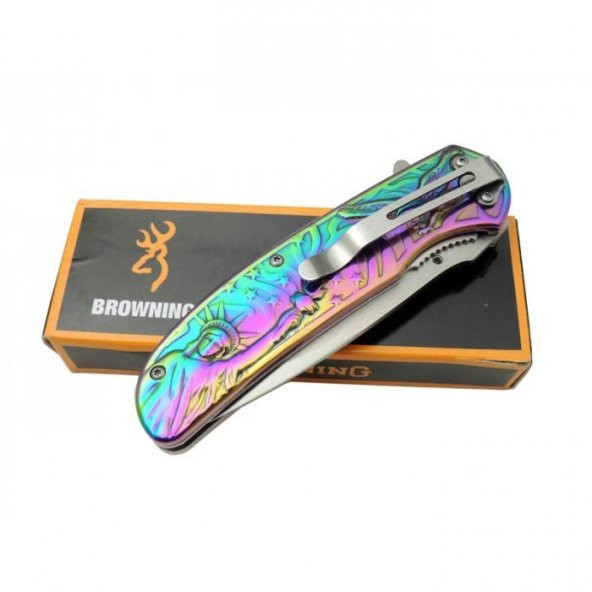 BİL-TEK SHOP Outdoor Browning Rainbow Çakı DA137 22,5 CM - 2