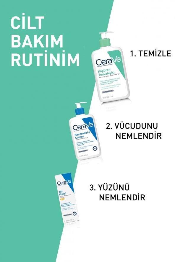 Cerave Foaming Cleanser Normal & Yağlıya Dönük Ciltler İçin 236 ml - 7