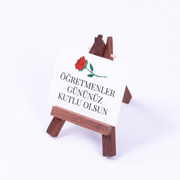 Tebrik kartı, Öğretmenler Gününüz Kutlu Olsun, 6,5 x 8,5 cm  100 adet