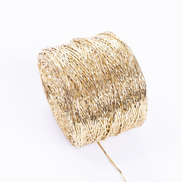 Janjanlı altın ip, 1 mm  100 metre