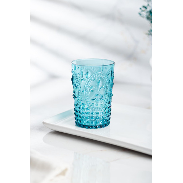 Akrilik Aquamarin Tekli Kısa Bardak & Su Meşrubat Kahve Yanı Bardağı 400 ml ( Cam Değildir ) - 2