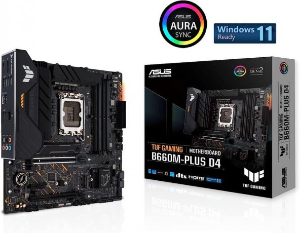 Asus Tuf Gaming B660M-PLUS D4 Intel LGA1700 DDR4 Micro ATX Anakart - TEŞHİR