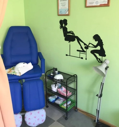 Bayan Ayak Bakım Salonu Dekorasyonu İçin Dekoratif Sticker Çıkartma - 2