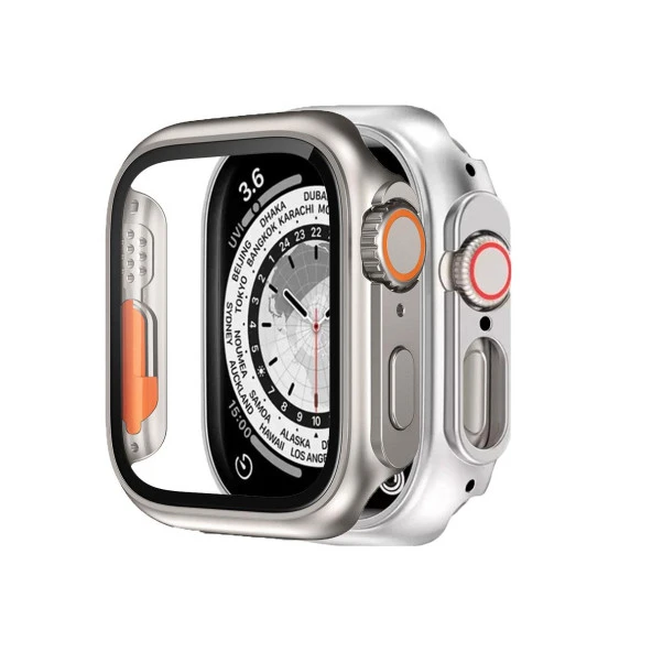 BİNANO APPLE WATCH 40MM ULTRA DÖNÜŞTÜRÜCÜ TİTANYUM KASA VE EKRAN KORUYUCU