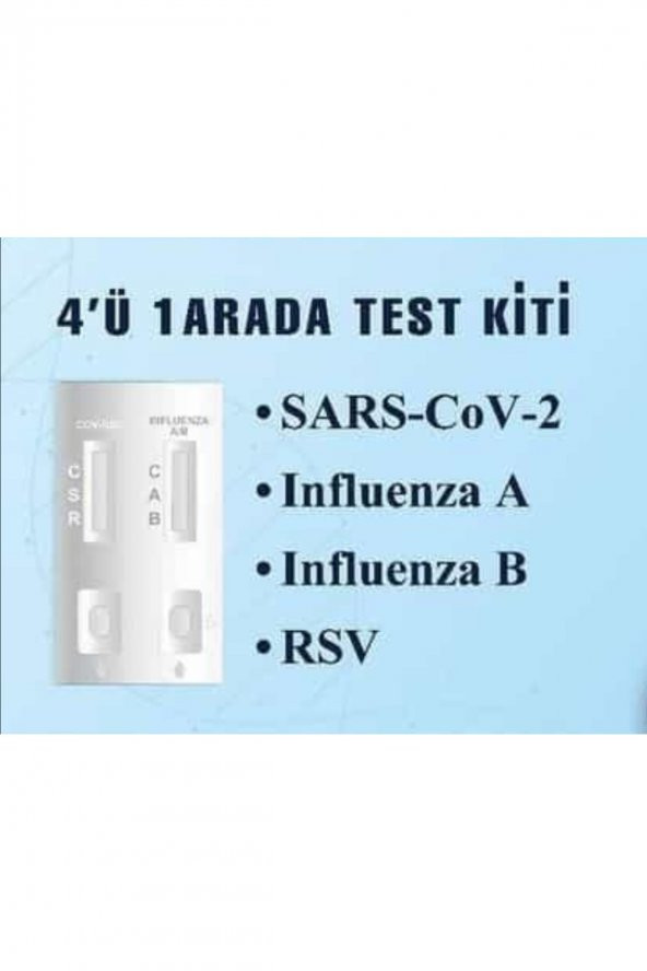 Covid - Influenza (a/b) - Rsv Kit -  Combo Test Kiti