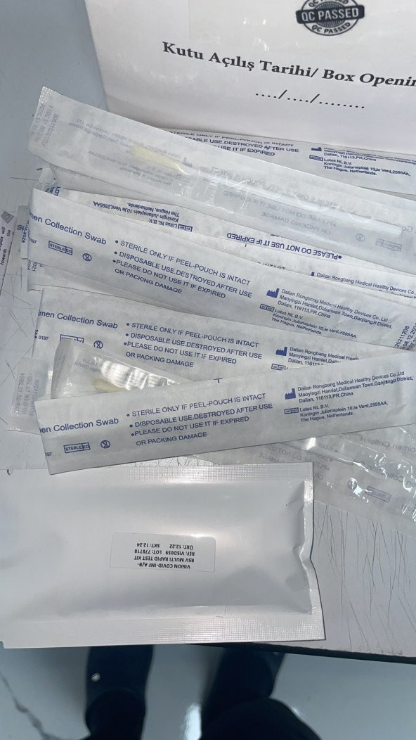 Covid - Influenza (a/b) - Rsv Kit -  Combo Test Kiti - 3