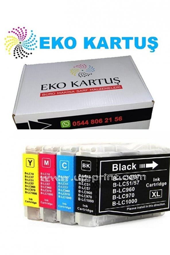 Brother Mfc-685cw 4 Renk Muadil Kartuş,