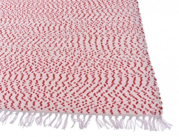 Kustulli Setenay El Dokuması Penye Kilim Kırmızı/Beyaz 100x200 cm K0646 (S1/R14)