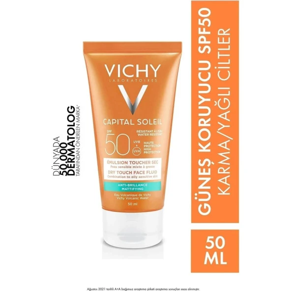 Vıchy Spf 50 Soleil Güneş Kremi Karma Yağlı Cilt 50 Ml
