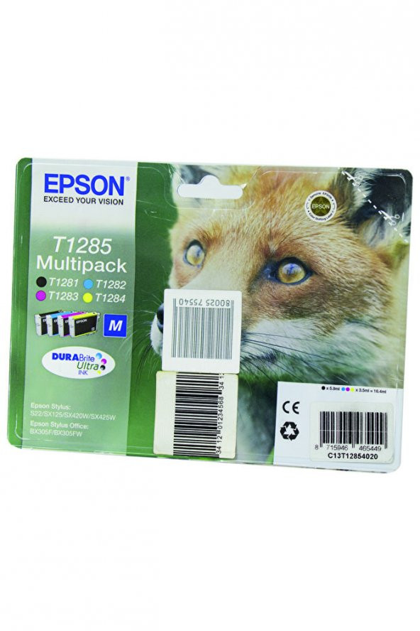 Epson T1285 4'lü Kartuş