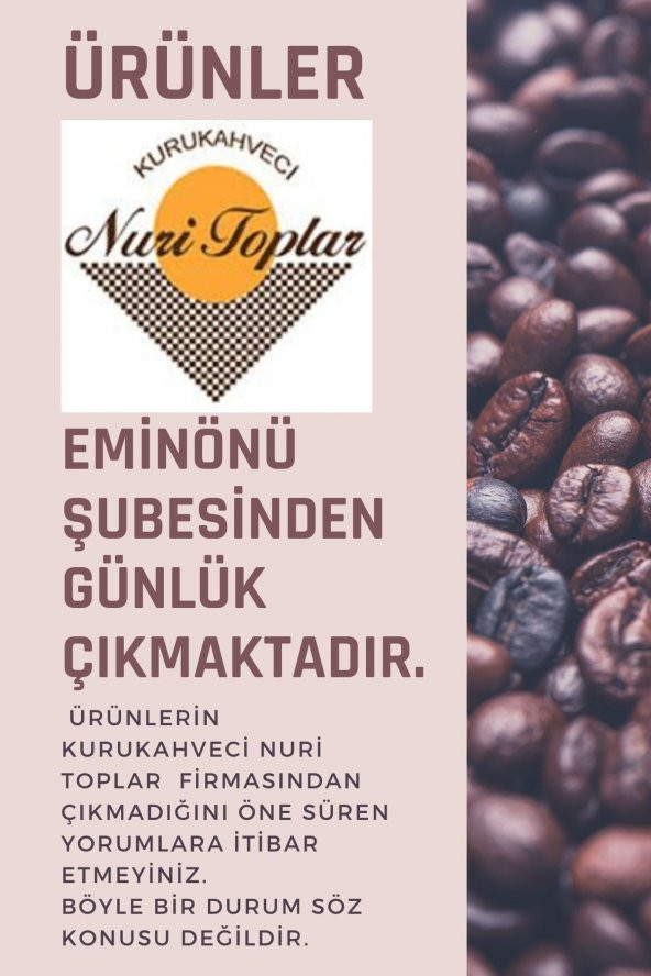 Kuru kahveci nuri toplar 250 Gr 6 Paket Günlük Çekilmiş Türk Kahvesi(250grx6) - 4