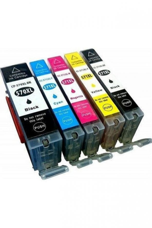 Canon Pixma Ts-8050 5 Renk Pgı-570 Clı-571 Muadil Kartuş,