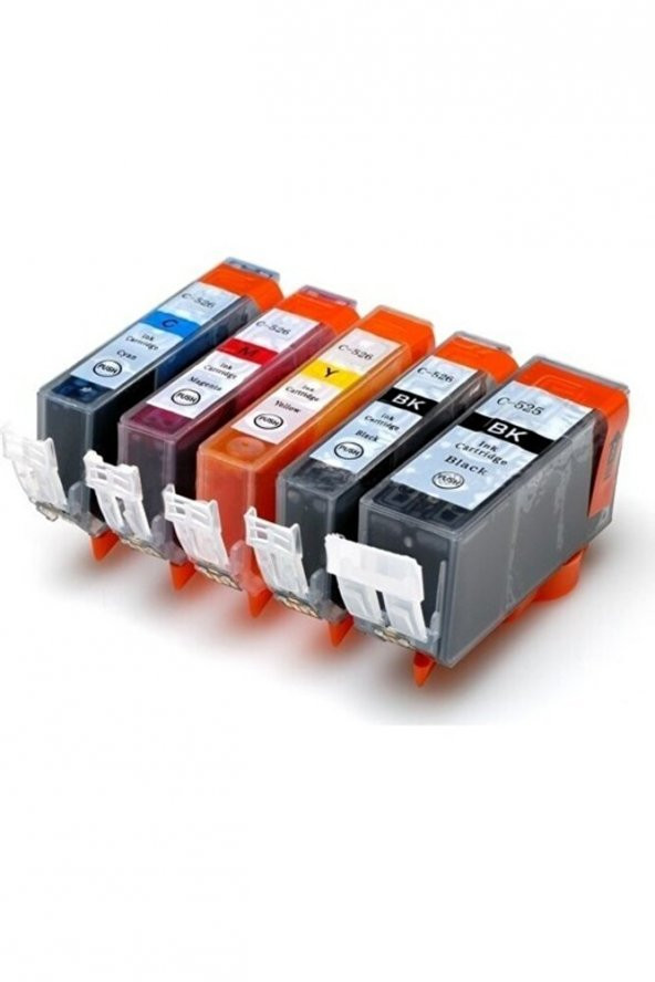 Canon Pixma Ip-4850 Pgı-525-clı-526 5 Renk Set Muadil Kartuş Uyumlu