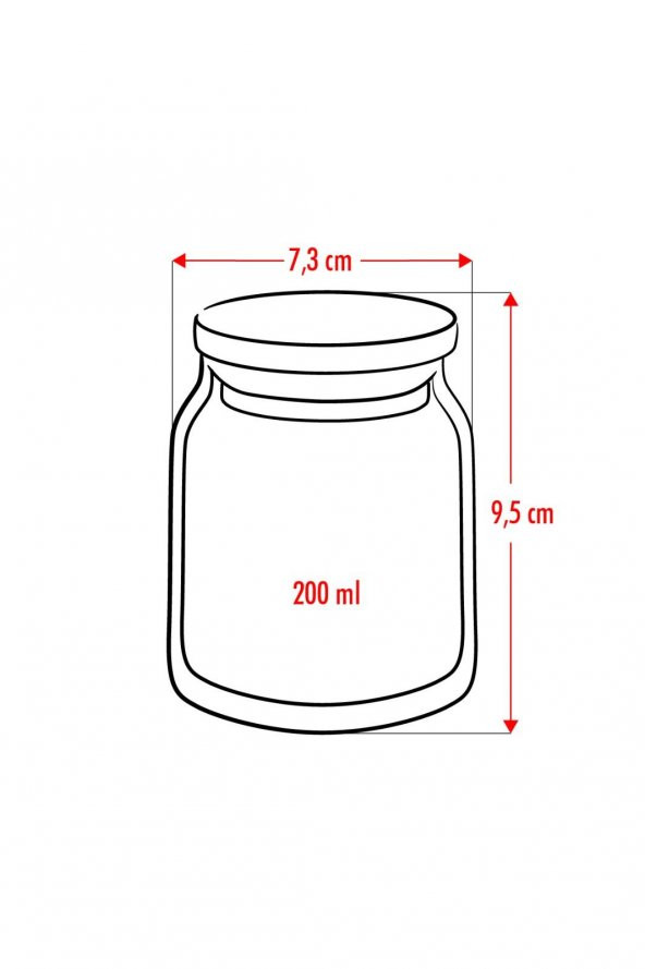 12li Bambu Kapaklı Cam Kavanoz & Baharat Takımı & Baharatlık Seti 250 ML (Vakum Kapak) - 6
