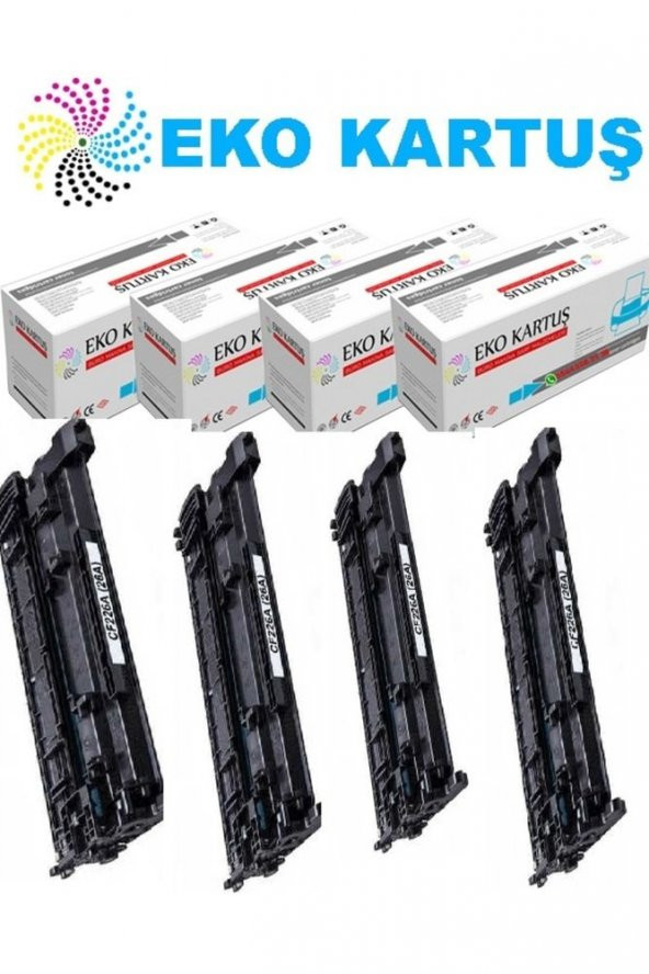 Hp 26a Cf226a Ekonomik Avantajlı 4’lü Paket Siyah Muadil Toner - 3100 Sayfa