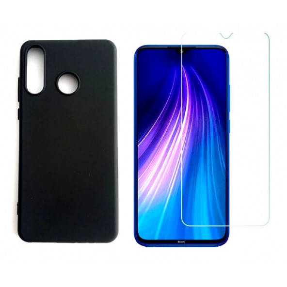 Huawei P30 Lite Slikon Kılıf Ve Cam Ekran Koruyucu