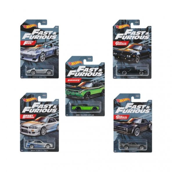 Hot Wheels Gyn28 Fast And Furious Set - 1