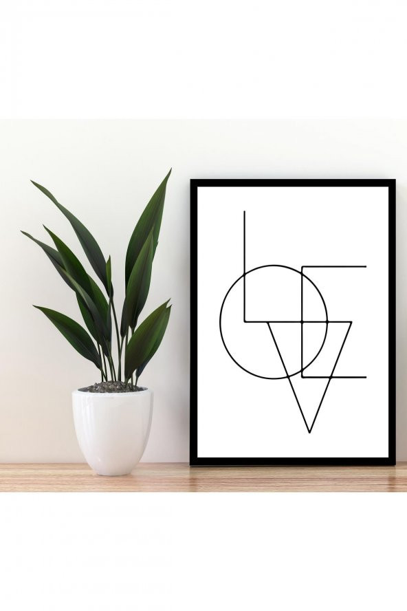 "LOVE" Yazılı Mdf Tablo 20x30 (Çerçeve Görünümlü) Dekoratif Ahşap Duvar Tablosu 3 mm - 1