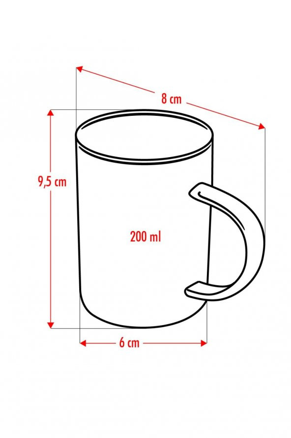 3lü Borosilikat Isıya Dayanıklı Termisil Cam Kupa Bardak (3 x 200 ml) - 4