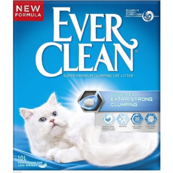 Ever Clean Extra Strong Ekstra Güçlü Kokusuz Kedi Kumu 10 Lt